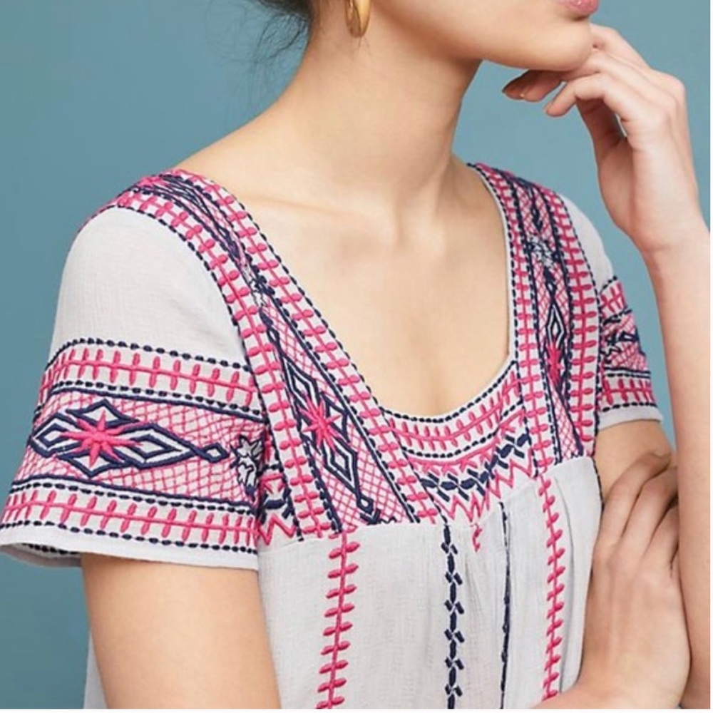 Anthropologie Ruidoso embroidered dress, S. - Picture 5 of 11